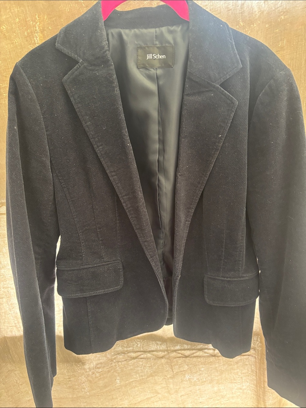 Navy Velvet Blazer
